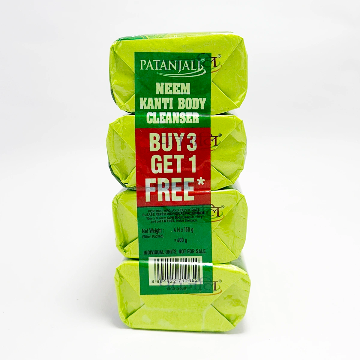 Patanjali Neem Kanti Body Cleanser 150 g x 4N