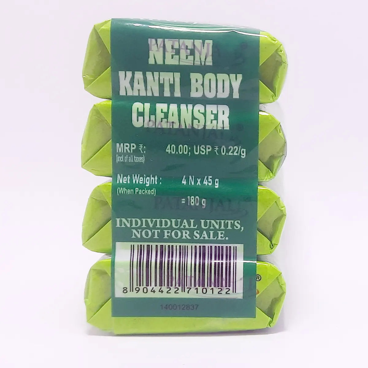 Patanjali Neem Kanti Body Cleanser - Pack of 4