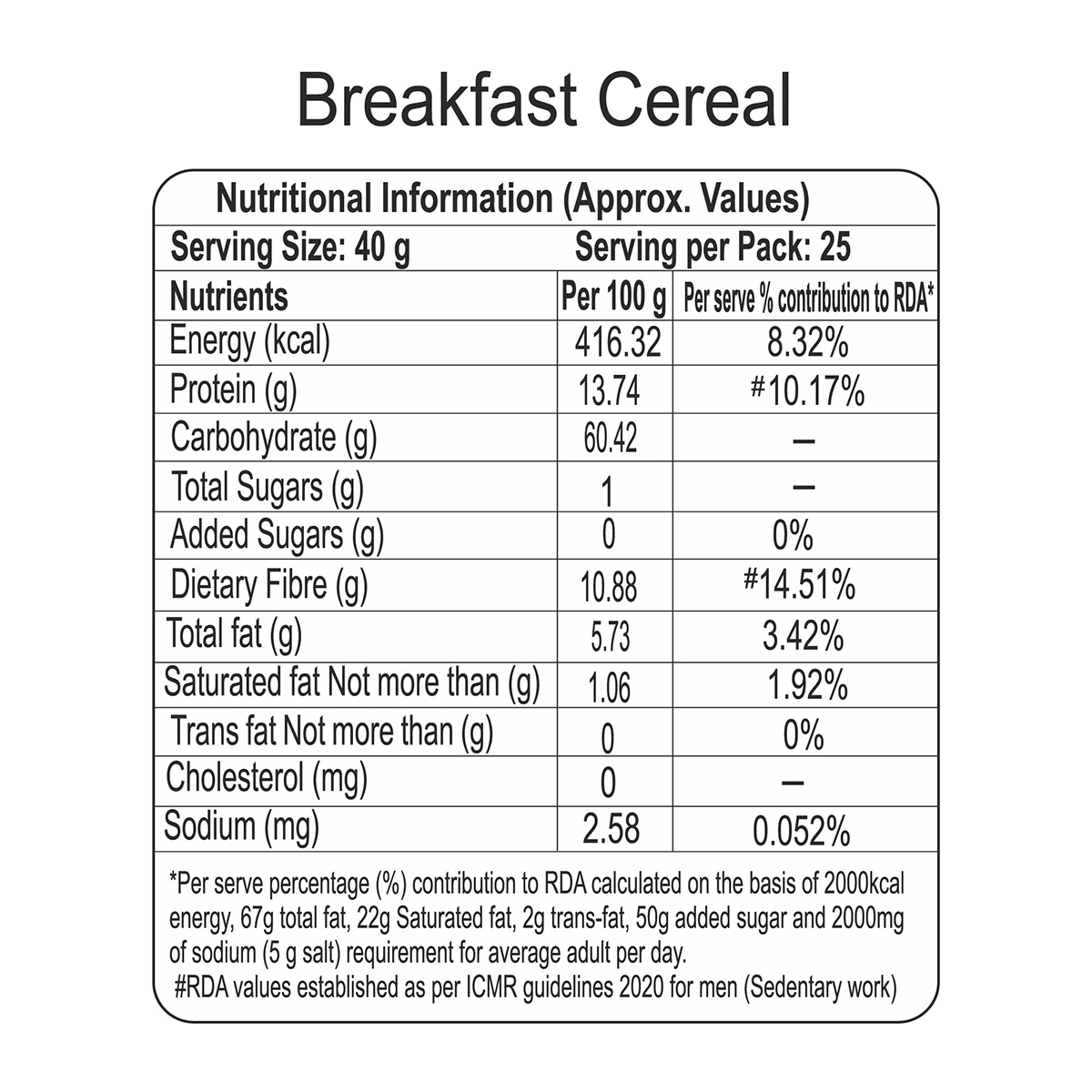 Patanjali Oats (Rolled Oats)