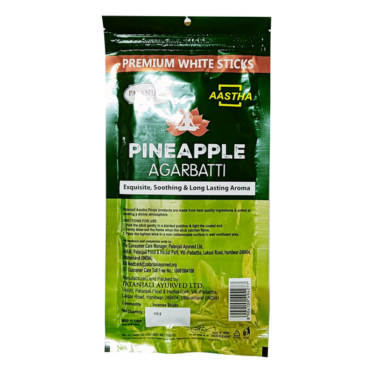 Patanjali Aastha Premium White Stick Pineapple Agarbatti