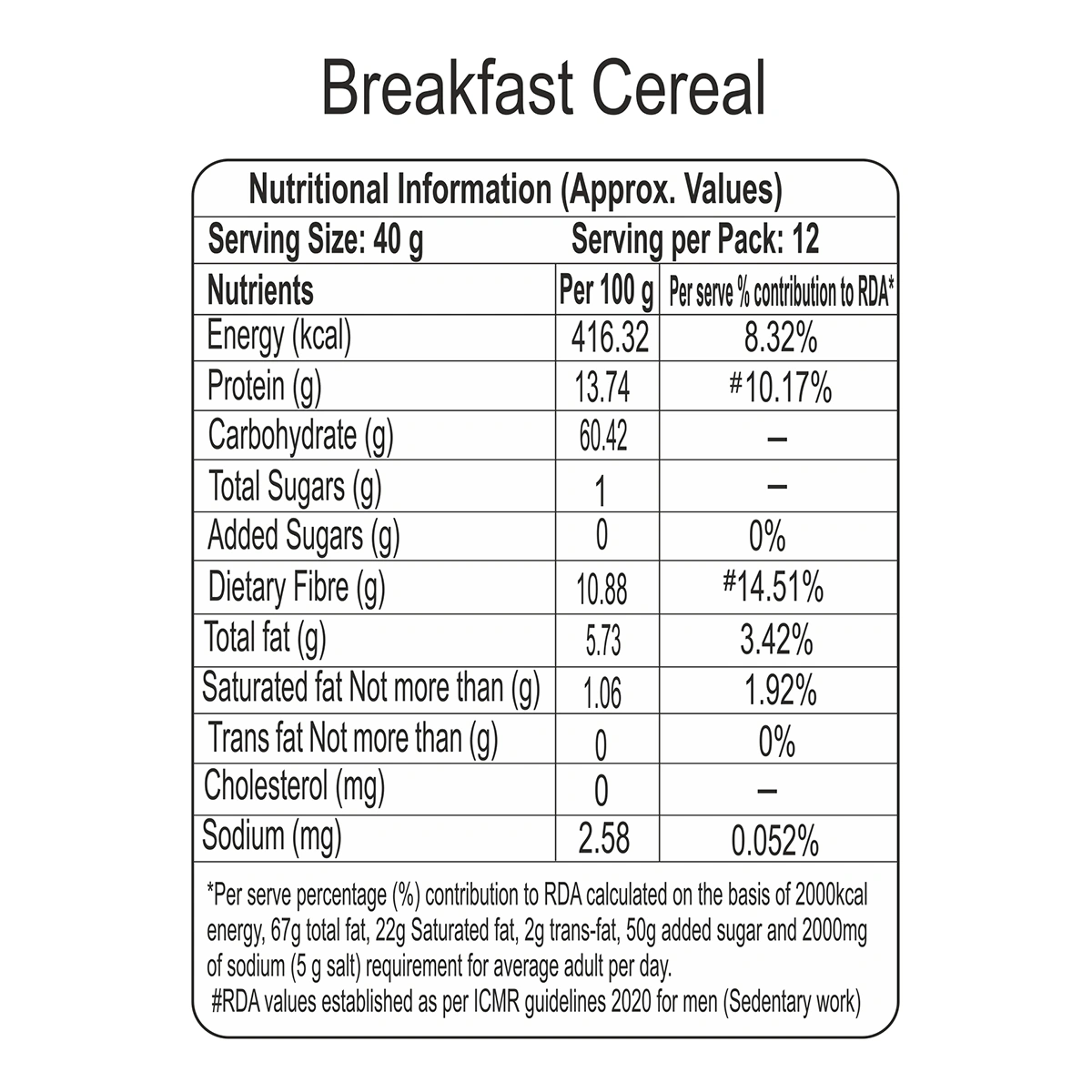 Patanjali Oats (Rolled Oats)