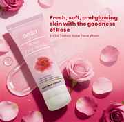 Sri Sri Tattva Rose Face Wash - For Toned & Glowing Skin, 100 ml