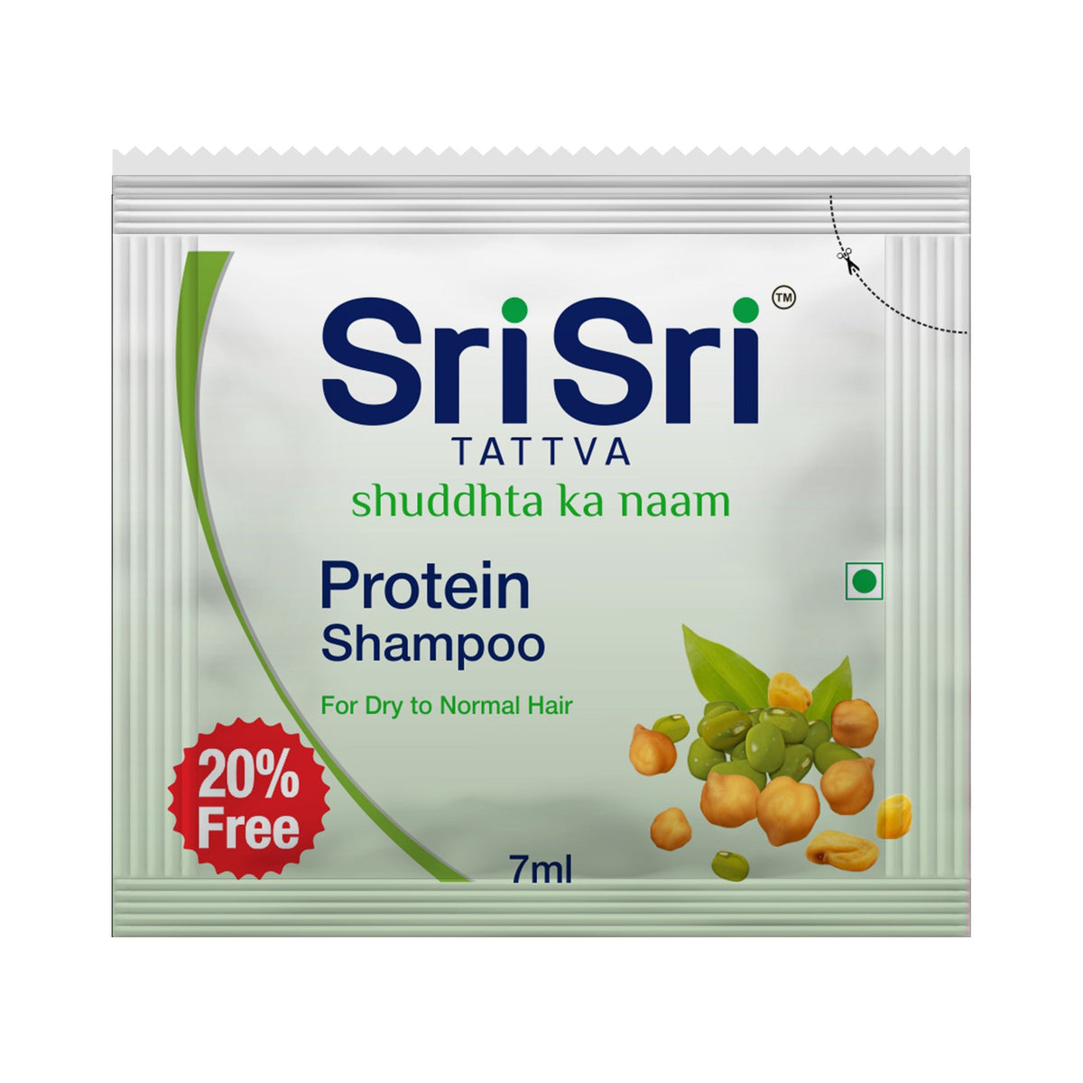 Sri Sri Tattva Protein Shampoo - For Dry to Normal Hair, 7 ml