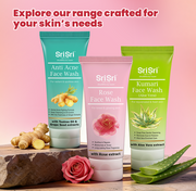 Sri Sri Tattva Rose Face Wash - For Toned & Glowing Skin, 100 ml