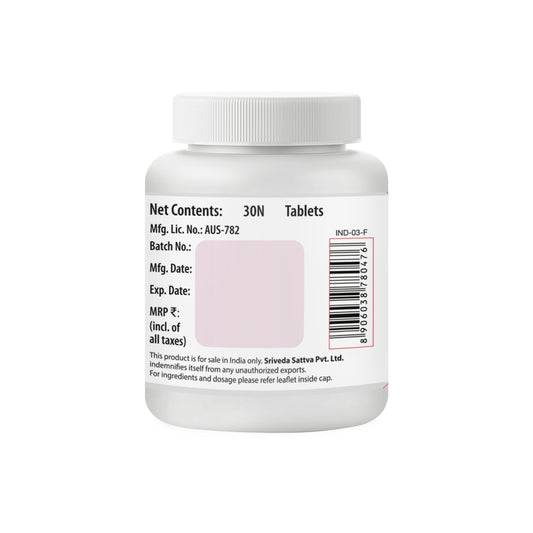 Sri Sri Tattva Rasnadi Vati - Vata balance, 30Tabs | 500 mg