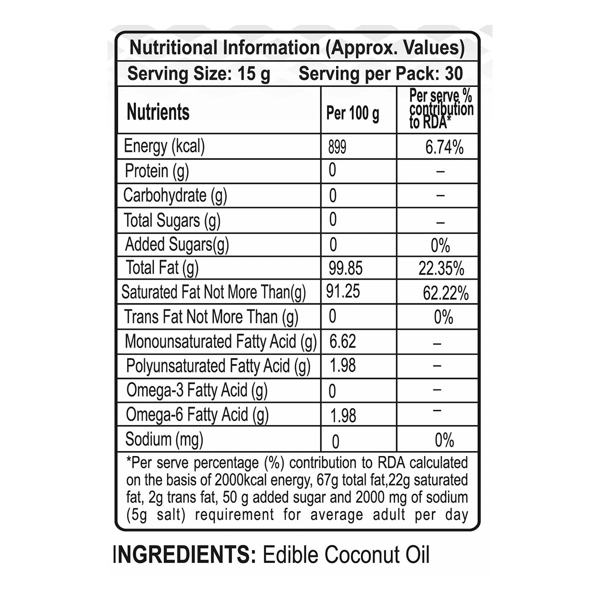 Patanjali Roasted Coconut Oil (P)