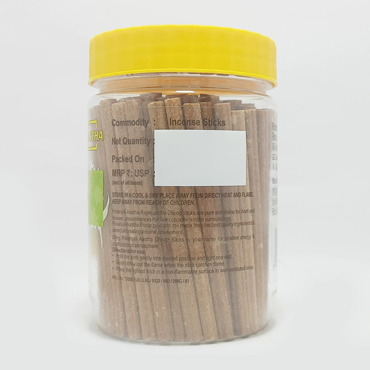 Patanjali Aastha Rajnigandha Dry Dhoop Stick
