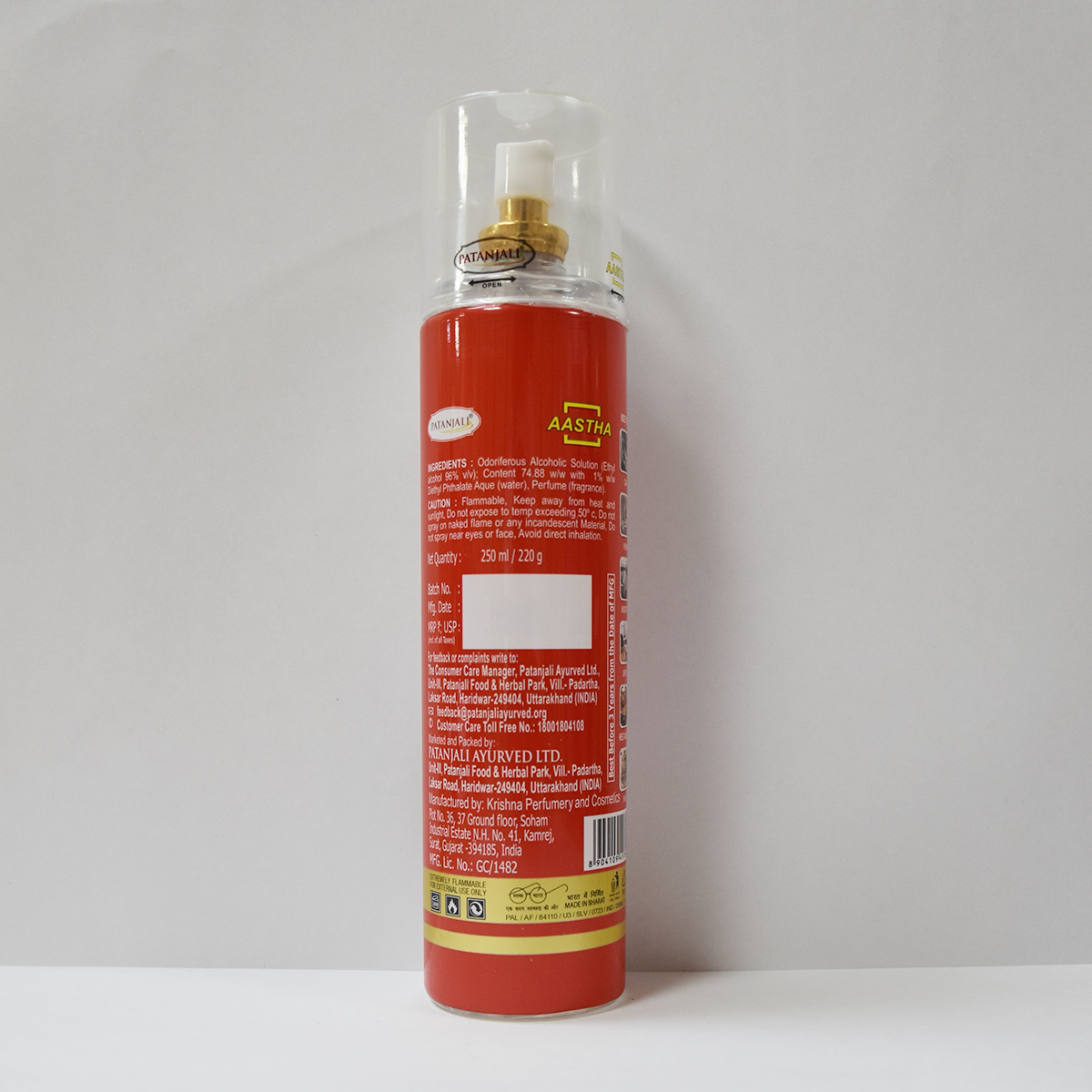 Patanjali Aastha Air Freshner Real Rose