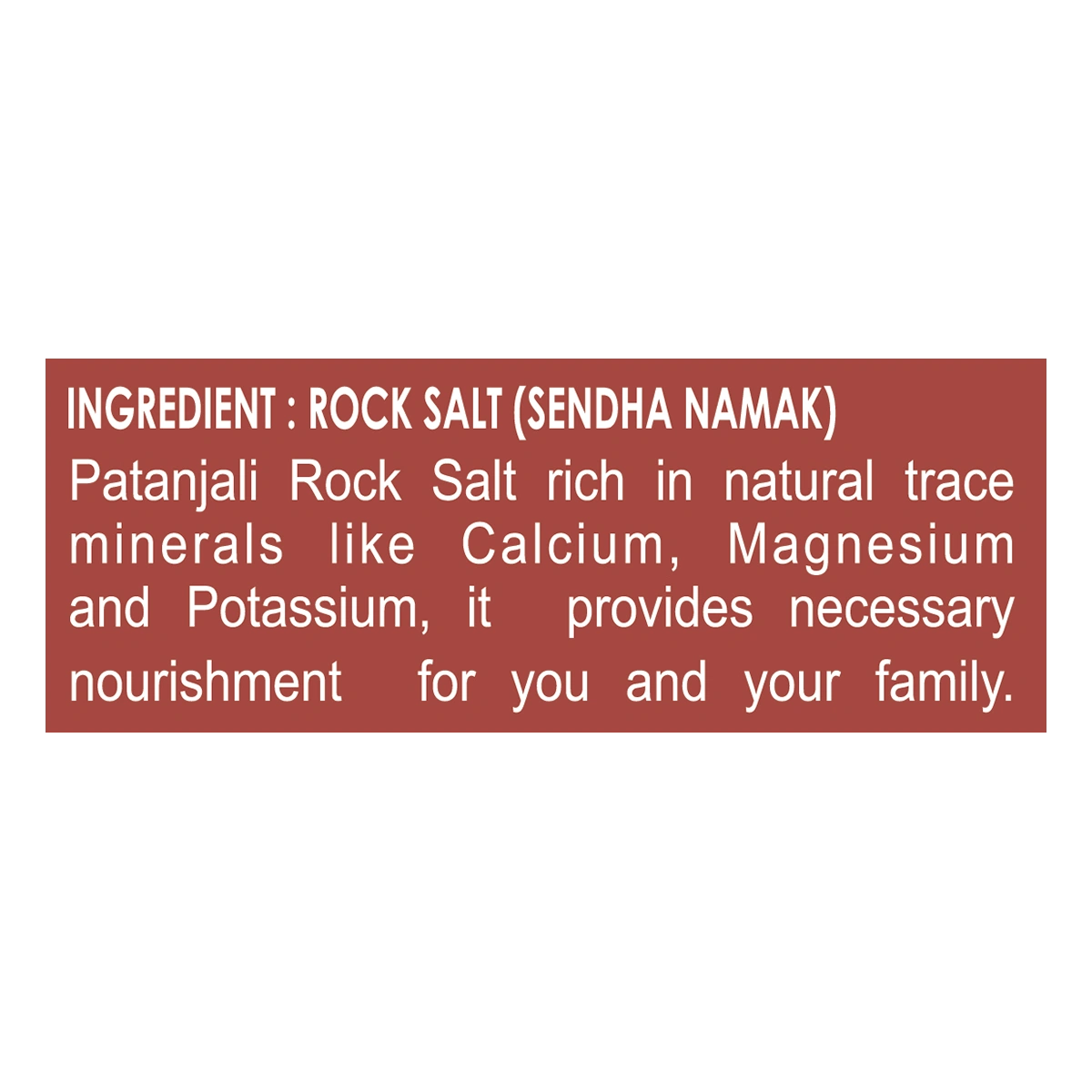 Patanjali Sendha Namak (Rock Salt)