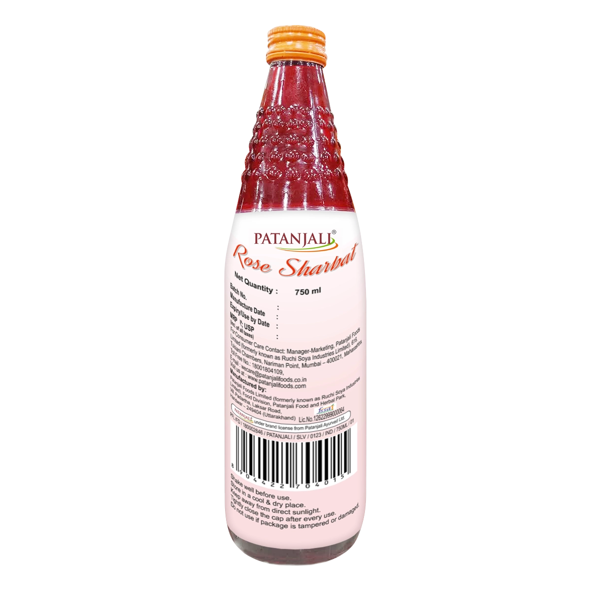 Patanjali Sugar Free Rose Sharbat