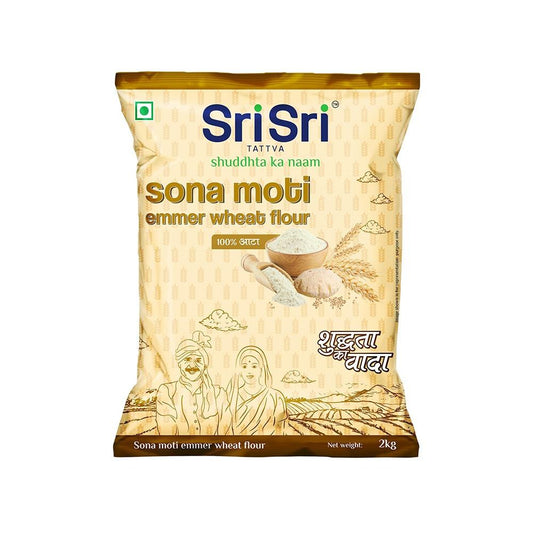 Sri Sri Tattva Sona Moti Emmer Wheat Flour, 2 kg