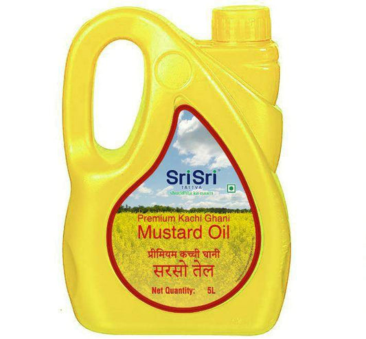Sri Sri Tattva Premium Kachi Ghani Mustard Oil, 5 L