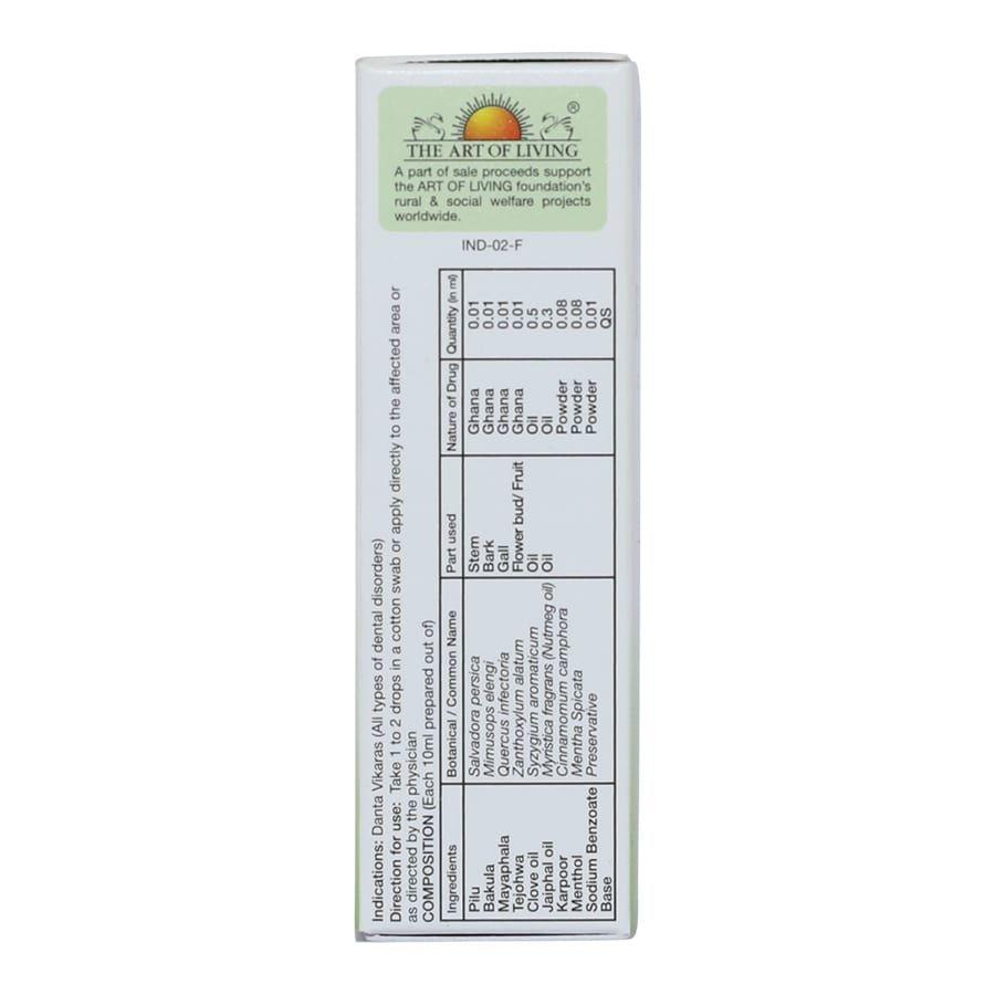 Sri Sri Tattva Sudanta Tooth Drops | One Solution For All Your Dental Problems | Natural Oral Protection | 10 ml