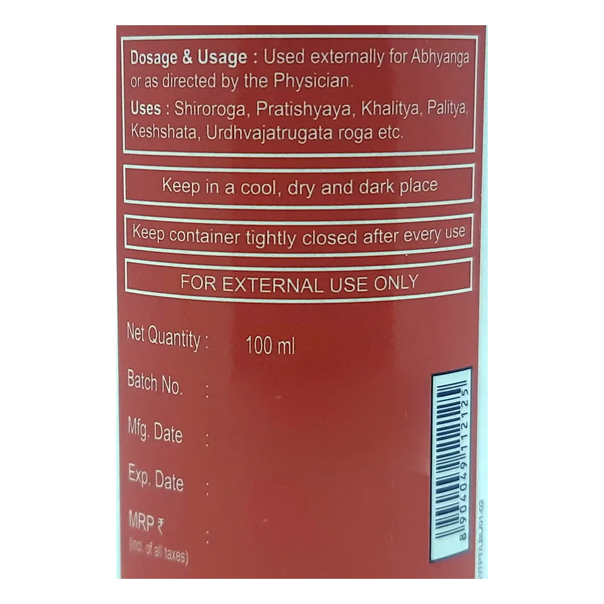 Patanjali Divya Triphaladi Taila