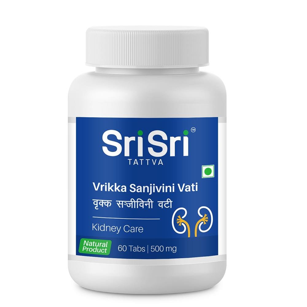 Sri Sri Tattva Vrikka Sanjivini Vati - Kidney Care, 60 Tabs | 500 mg