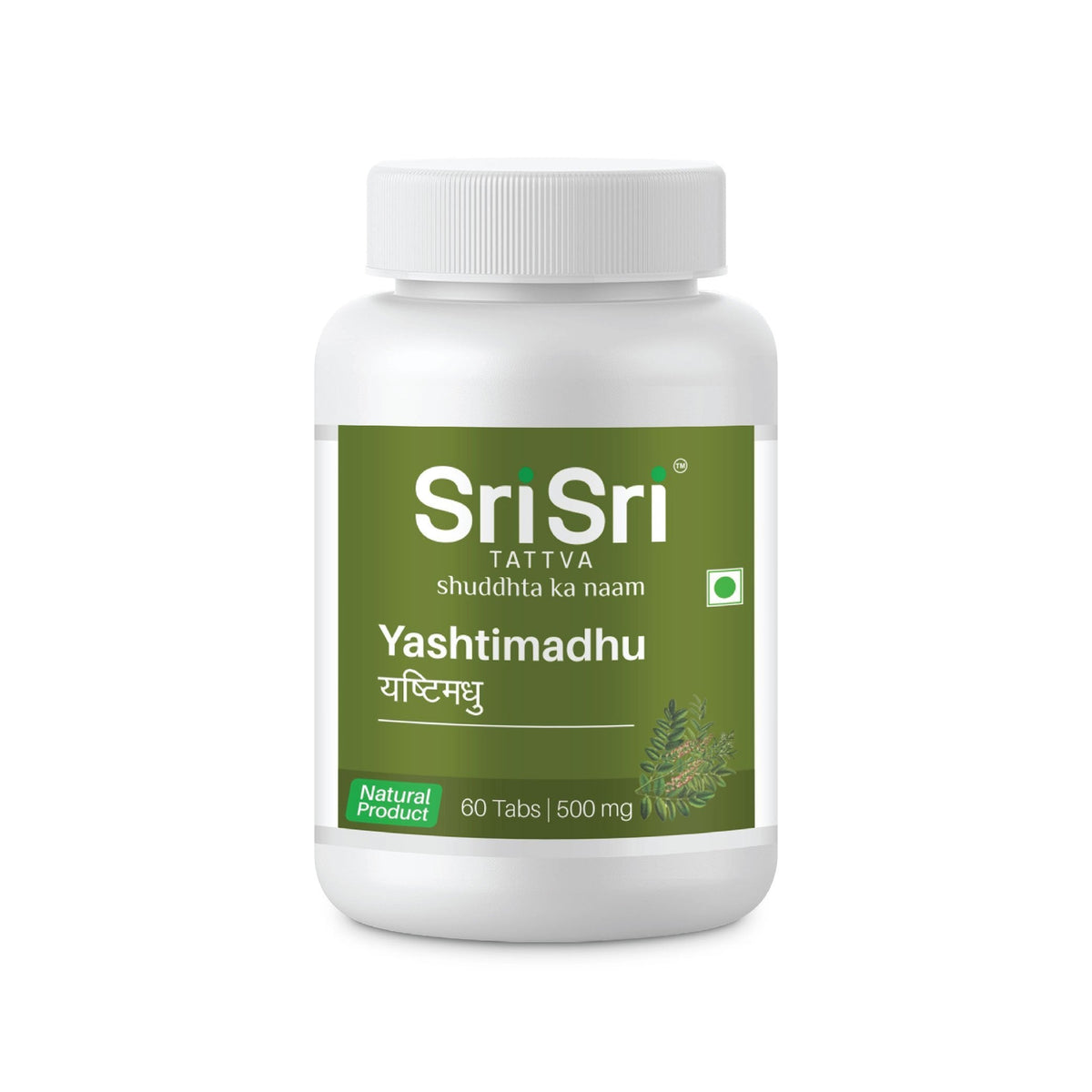 Sri Sri Tattva Yashtimadhu - For Treating Ulcers, 60 Tabs | 500 mg